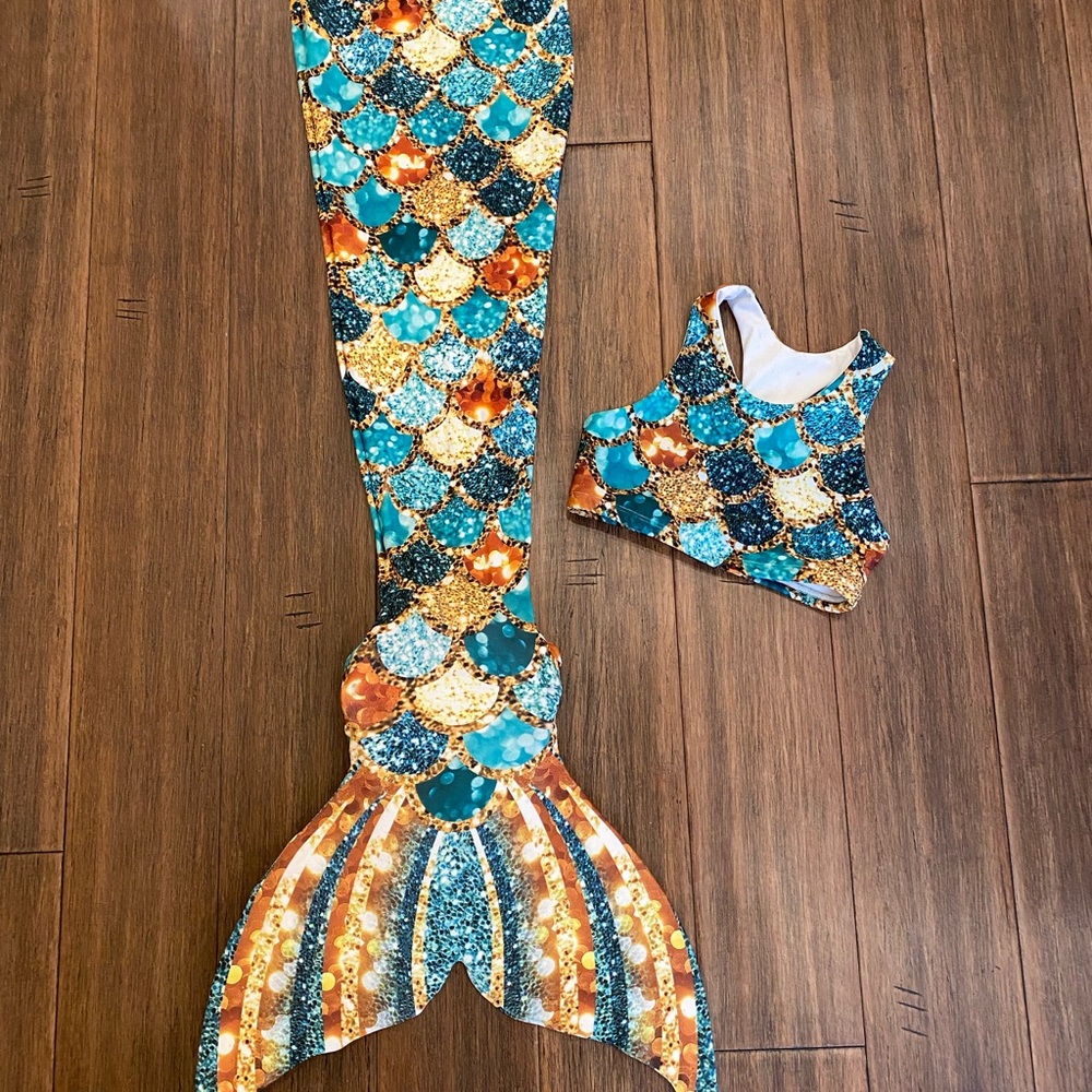 Mermaid Scale Swimsuit Set